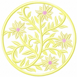 Floral Filigree Embroidery Design 6
